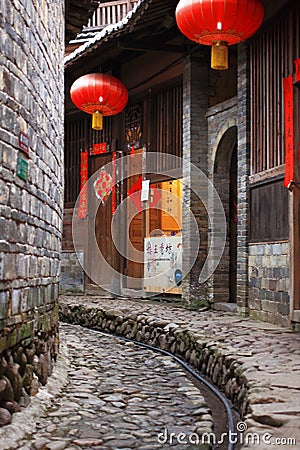 Fujian earthen structures Editorial Stock Photo