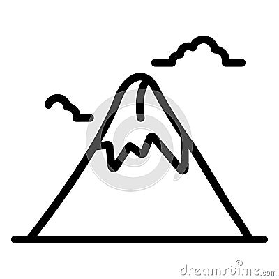 Fujisan, highest volcano Isolated Vector Icon which can be easily modified or edit Vector Illustration