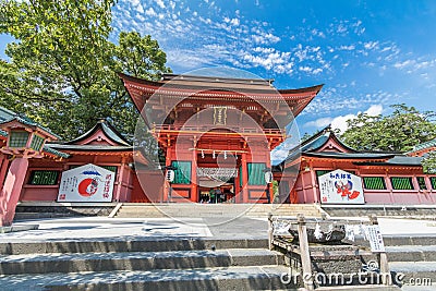 Fujisan Sengen Shrine was one of the largest and grandest shrine Editorial Stock Photo