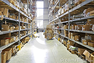 Fulfillment Warehouse Stock Photo