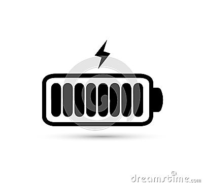 Full battery line icon vector Stock Photo