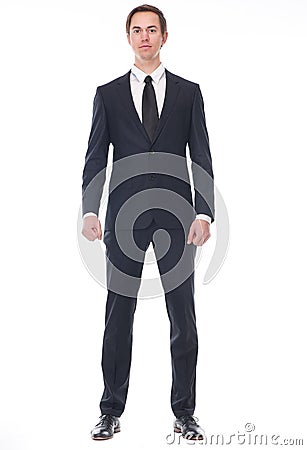 Full body portrait of a businessman Stock Photo