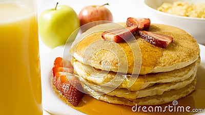 Full breakfast to energize the body Stock Photo