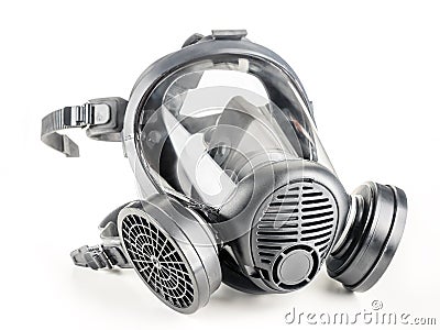 Full facepiece respirator Stock Photo