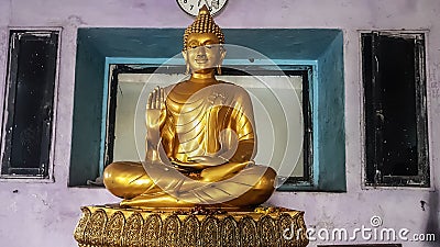 Full figure image of Lord Gautam Buddha Stock Photo