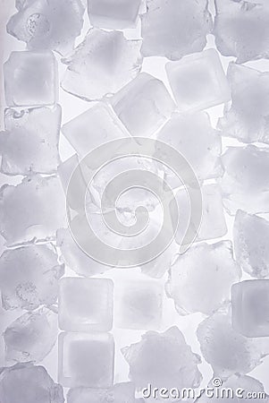 Ice cubes full frame Stock Photo