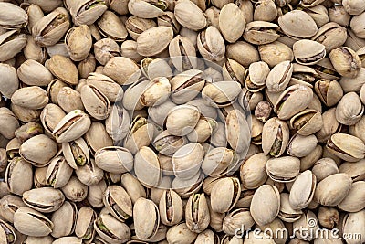 Full Frame Shot of a Heap of Pistachios in Full View Concept for Nutritious High-protein Pistachio Snack Options, Healthy Stock Photo