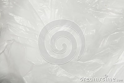 Full frame transparant wrinkled plastic Stock Photo