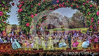 full gala at the andre rieu concert Editorial Stock Photo