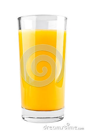 Full glass of orange juice Stock Photo