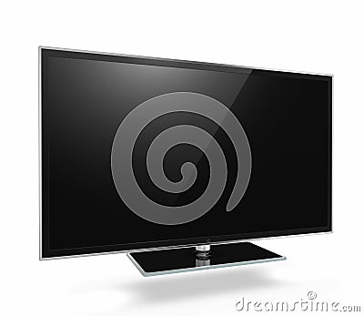 Full HD Led Television Stock Photo