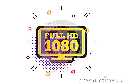 Full hd widescreen tv. 1080p symbol. Vector Vector Illustration