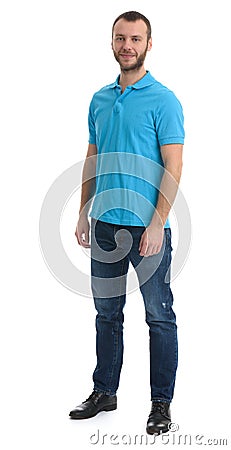 Full length portrait of bearded dude Stock Photo