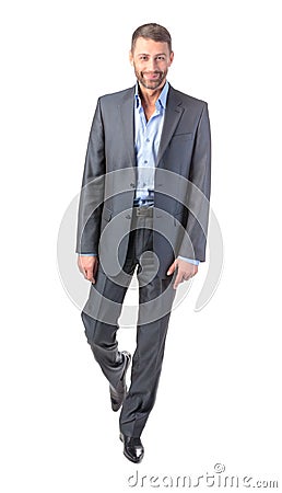 Full length portrait businessman Stock Photo