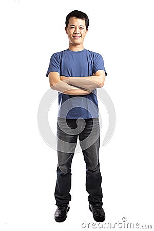 Full length portrait of a stylish young man Stock Photo