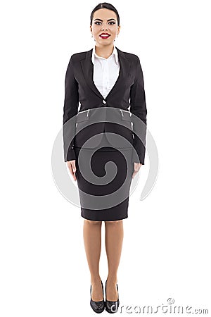 Full length portrait of successful business woman Stock Photo