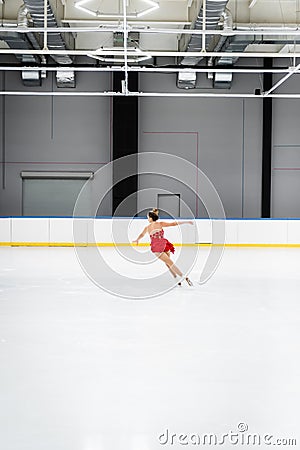 full length of young woman in Stock Photo