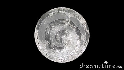 Full moon on a black background Stock Photo