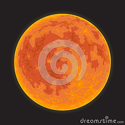 Full moon. Vector Illustration