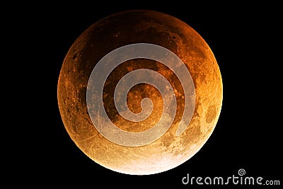 Full moon lunar eclipse Stock Photo