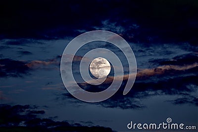 Full Moon Night Editorial Stock Photo