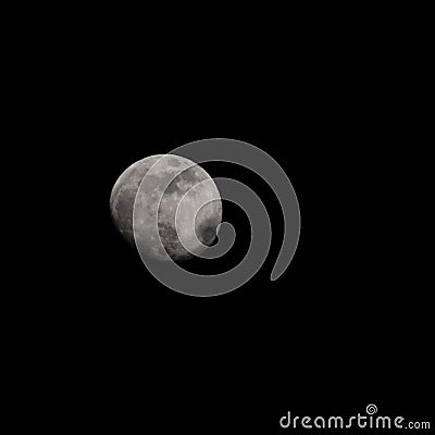 Full moon in the night sky, Great super moon in sky Stock Photo
