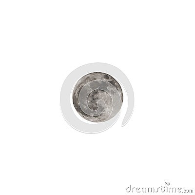 Full moon seen Stock Photo