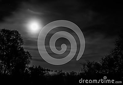 Full moon Stock Photo