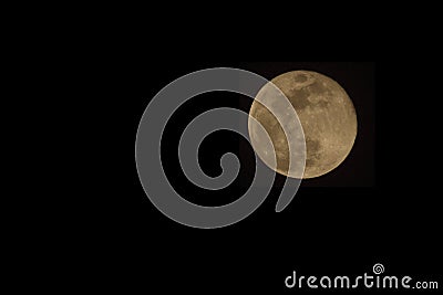 Full Moon in Uganda Stock Photo