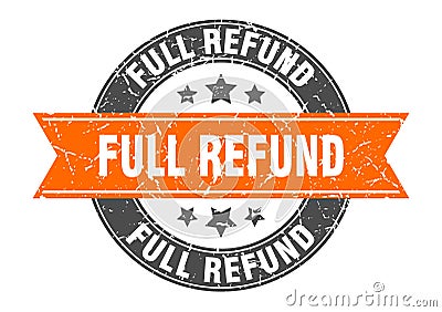 full refund stamp Vector Illustration