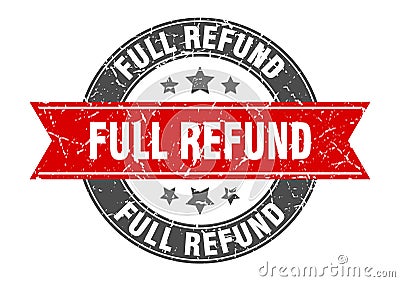 full refund stamp Vector Illustration