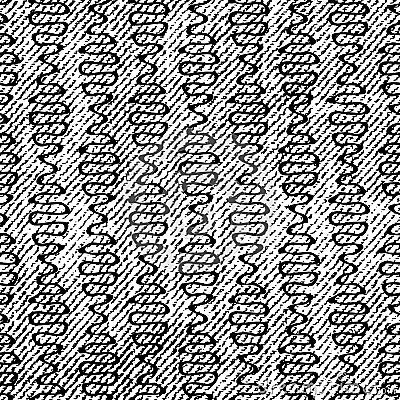 Seamless Abstract Texture Pattern. Monochrome Vector. Black and White Dress Fabric Print. Design for Textile and Home Deco Vector Illustration