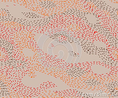 seamless camouflage halftone dotted pattern vector. Military pointed dots skin. Army textile fabric print. Stock Photo