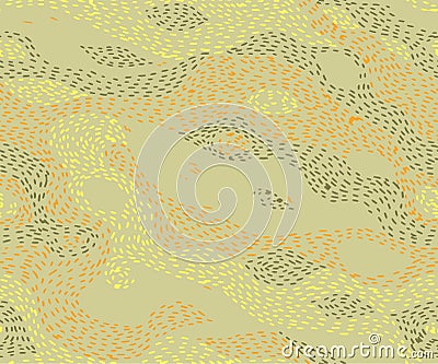 seamless camouflage halftone dotted pattern vector. Military pointed dots skin. Army textile fabric print. Vector Illustration