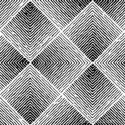 Full Seamless Modern Zigzag Lines Pattern Vector. Classic Black and White Design Fabric Print Cartoon Illustration