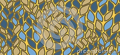 Seamless wrapping leaves pattern vector. Minimal plant bush leaves floral fabric print. Herbal sketchy seamless Stock Photo
