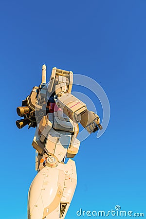 Full size Gundam Performances Outside DiverCity Tokyo Plaza, Editorial Stock Photo