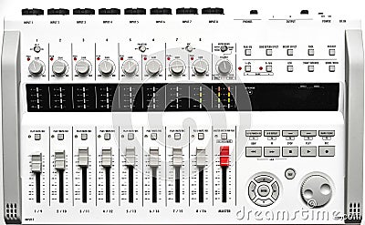 Full size portable digital Sound mixer Stock Photo