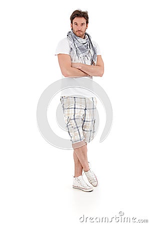 Full size portrait of good looking young man Stock Photo