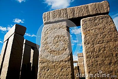Full Stonehenge Replica Stock Photo