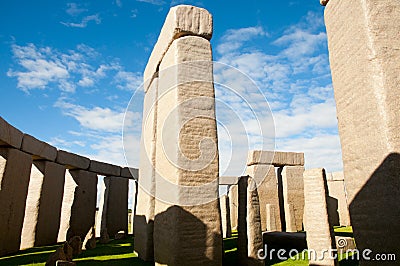 Full Stonehenge Replica Stock Photo