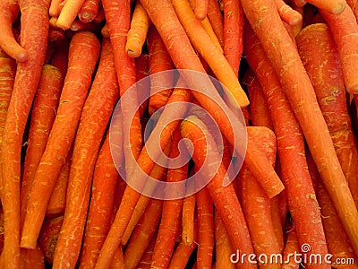 Full of vitamins eat fresh healthy sweet carrot Stock Photo