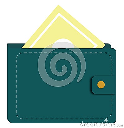 Full wallet, icon Vector Illustration