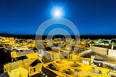 Fullmoon over Iran Stock Photo