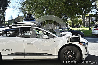 Fully Autonomous cars on the road now San Francisco 6 Editorial Stock Photo