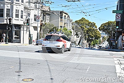 Fully Autonomous cars on the road now San Francisco 15 Editorial Stock Photo