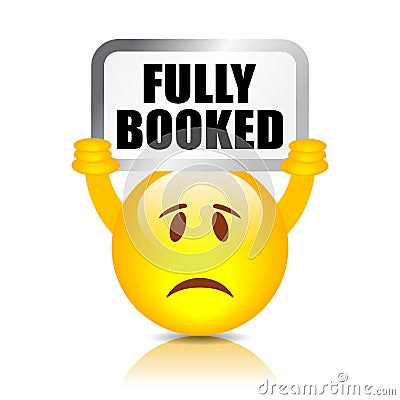 Fully booked vector emoji Vector Illustration