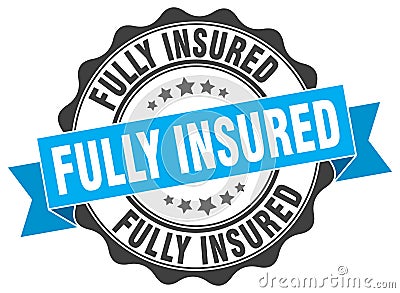 fully insured seal. stamp Vector Illustration