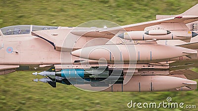 Paveway III laser guided bombs on jet aircraft Stock Photo