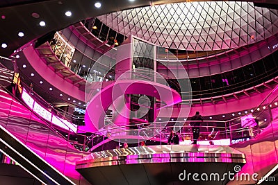 Fulton Center is part of a $1.4 billion project by the Metropolitan Transportation Authority Editorial Stock Photo